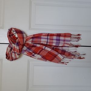 Orange and purple summer scarf